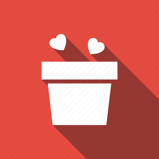 Decoration, flower, flowers, heart, love, pot icon - Download on Iconfinder