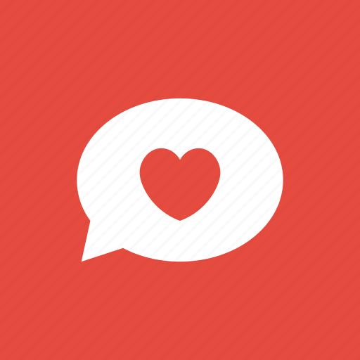 Bubble, chat, communication, heart, love, speech, talk icon - Download on Iconfinder