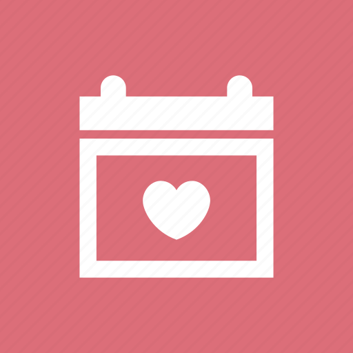 Calendar, date, love, schedule, valentine icon - Download on Iconfinder