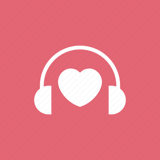 Happiness, headphone, heart, inspiration, music, with icon - Download on Iconfinder