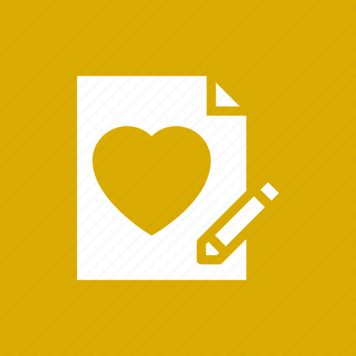 Heart, letter, love, valentine, wedding, write icon - Download on Iconfinder