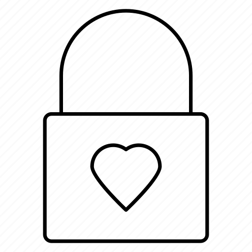 Heart, love, feeling, romance, lock icon - Download on Iconfinder