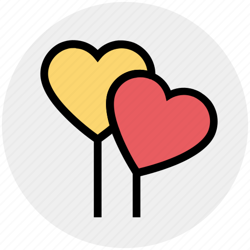 Balloons, celebration, festival, heart, love, love balloon, wedding balloon icon - Download on Iconfinder