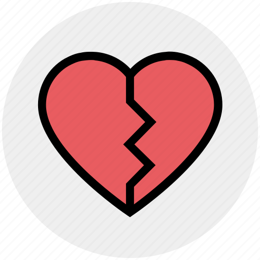 Breakup, broken heart, dating, heart, hurt, love, relationship icon - Download on Iconfinder