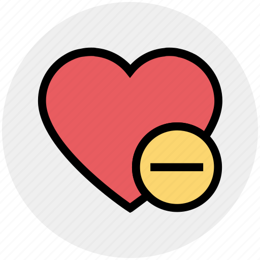 Favorite, heart, love, minus, romantic, valentine, valentines icon - Download on Iconfinder