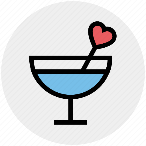 Beverage, champagne, drinks, glass, heart, love, wine icon - Download on Iconfinder