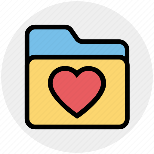 Archive Bookmark Favorites Folder Heart Love Valentine Icon Download On Iconfinder