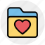 archive, bookmark, favorites, folder, heart, love, valentine 