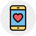 heart, love, love sign, mobile, mobile screen, phone, smartphone