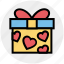gift, gift box, heart, love, present, present box, wedding gift 