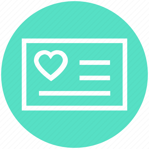 Card, heart, list, love, paper, valentine, wish card icon - Download on Iconfinder