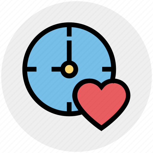 Bookmark, clock, heart, love, timepiece, timer, watch icon - Download on Iconfinder