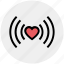 heart signals, heart vibration, heart waves, heart wifi, heart with signals, heartbeat concept, love 