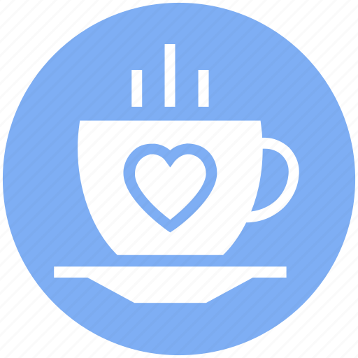 Coffee, coffee cup, cup, drinks, heart, hot, tea icon - Download on Iconfinder