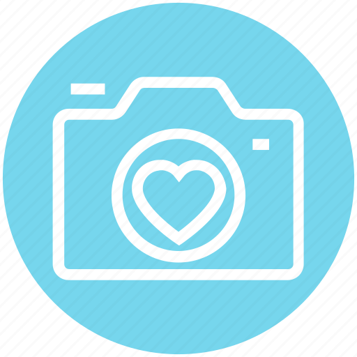 Device, heart, photo, photo camera, photo shoot, photography, romantic icon - Download on Iconfinder
