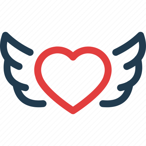 Day, heart, love, valentine, valentines, wing, wings icon - Download on Iconfinder