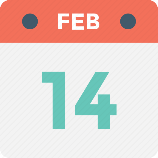 14 february, calendar, date, february, valentine day icon - Download on Iconfinder