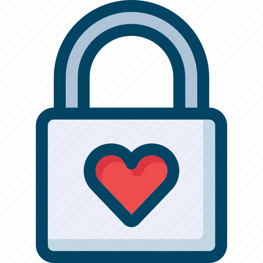 Heart, lock, love, valentine, wedding icon - Download on Iconfinder