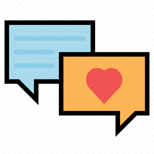 Bubble, chat, love, lovers, online, speech icon - Download on Iconfinder