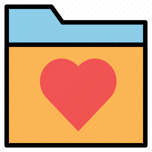 Favorite, file, folder, heart, like, love icon - Download on Iconfinder