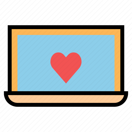 Heart, laptop, love, macbook, valentine icon - Download on Iconfinder