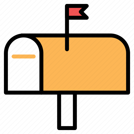Box, flag, identity, outdoor, parcel, post, postman icon - Download on Iconfinder