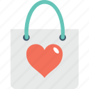 hand bag, heart, shopping bag, valentine gift, valentine shopping