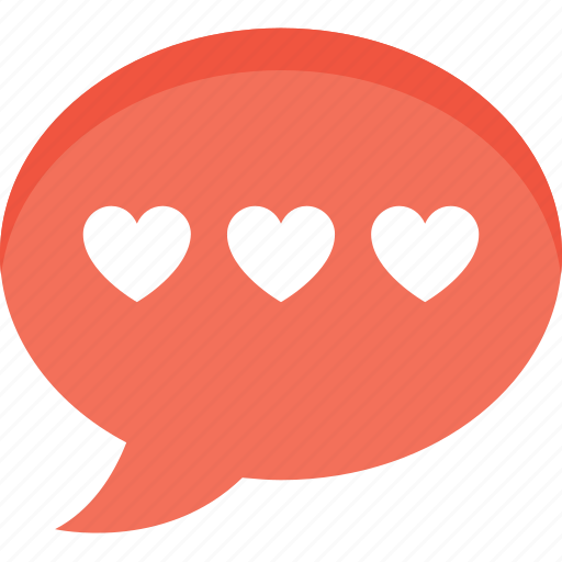 Chat bubble, conversation, love chat, message, romantic chat icon - Download on Iconfinder