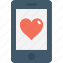 heart, love, mobile, smartphone, valentine
