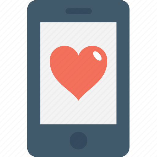 Heart, love, mobile, smartphone, valentine icon - Download on Iconfinder