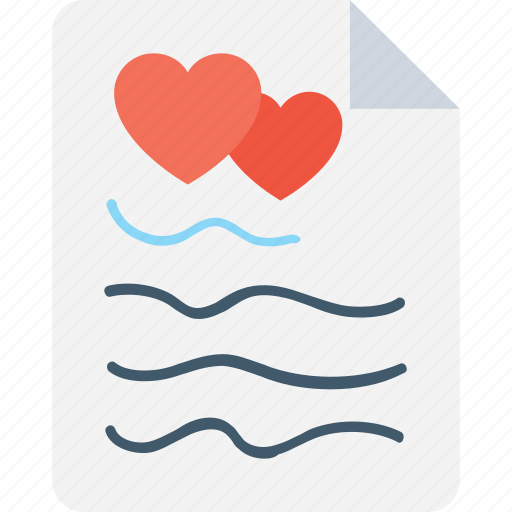 Edit, heart, heart sheet, paper, sheet icon - Download on Iconfinder