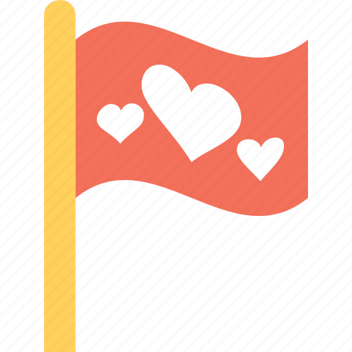 Feelings, flag, heart sign, love theme, sentimental icon - Download on Iconfinder