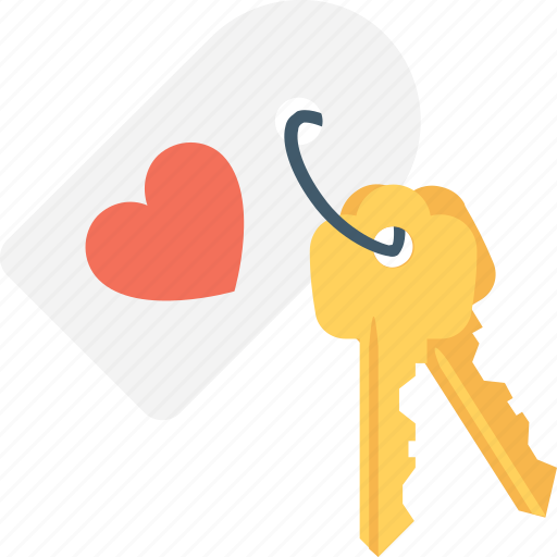 Heart, heart key, key, secret feeling, tag icon - Download on Iconfinder