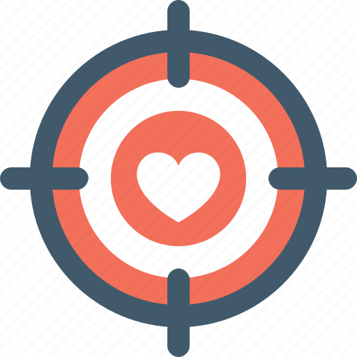 Arrow, heart, heartbreak, hurt, love target icon - Download on Iconfinder