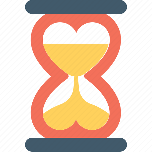 Heart, heart hourglass, hourglass, love, waiting icon - Download on Iconfinder
