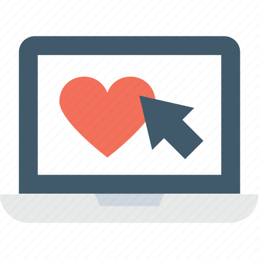 Find partner, heart, laptop, online partner, searching love icon - Download on Iconfinder