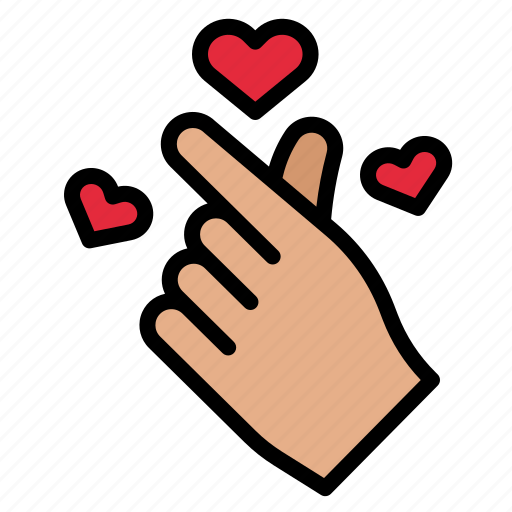 Love, hand, romance, gestures, heart icon - Download on Iconfinder