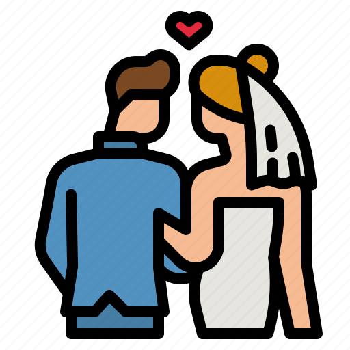 Wedding, love, romance, bride, groom icon - Download on Iconfinder