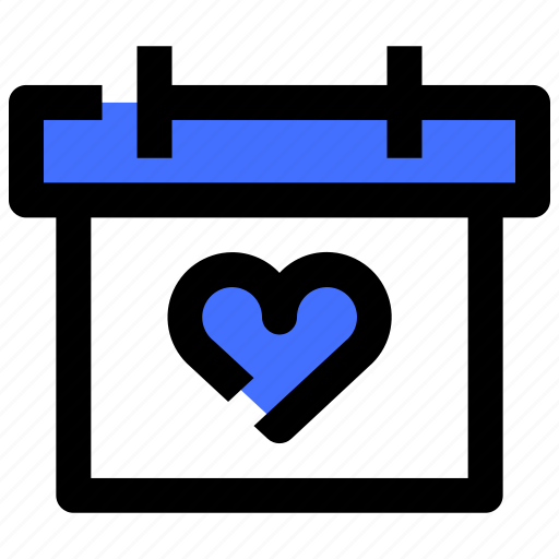 Calendar, couple, heart, love, married, romance icon - Download on Iconfinder