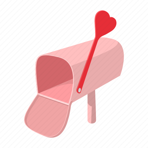 Arrow, cartoon, cupid, letter, mail, mailbox, red icon - Download on Iconfinder