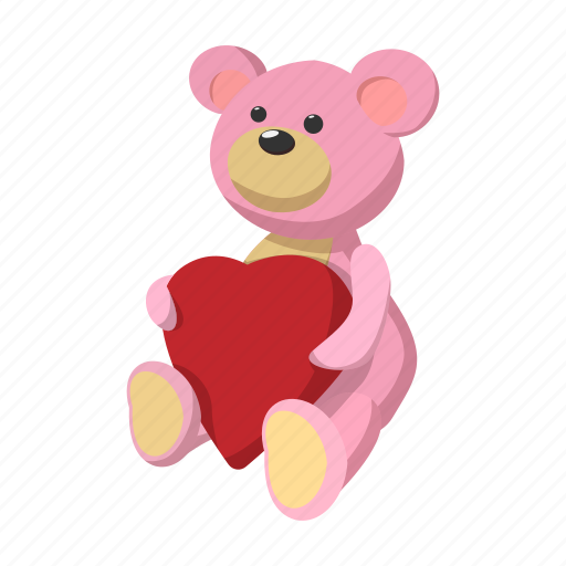 Bear, cartoon, day, heart, love, teddy, valentine icon - Download on Iconfinder