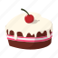 cake, cartoon, cherry, day, dessert, food, sweet 