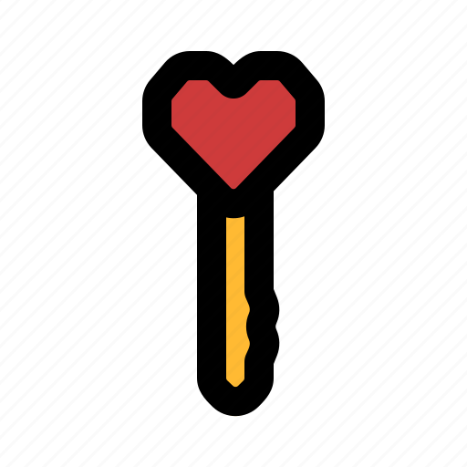 Key, love, valentine, romance, lock icon - Download on Iconfinder