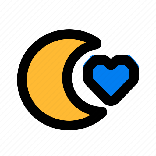 Night, love, valentine, romance, moon icon - Download on Iconfinder