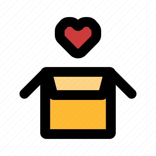 Open, love, valentine, romance, box icon - Download on Iconfinder