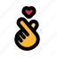 symbol, love, valentine, romance, hand 