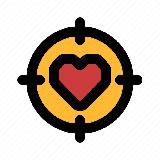 Target, love, valentine, romance, shoot icon - Download on Iconfinder
