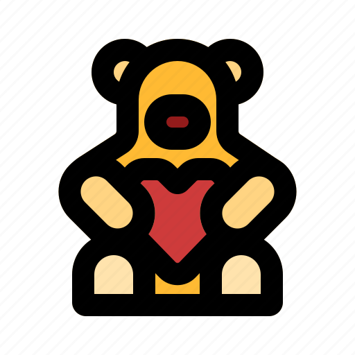 Teddy, bear, love, valentine, romance icon - Download on Iconfinder