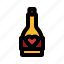 wine, love, valentine, romance, bottle 