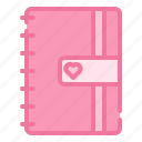 diary, love, valentine, heart, romantic, romance, happy